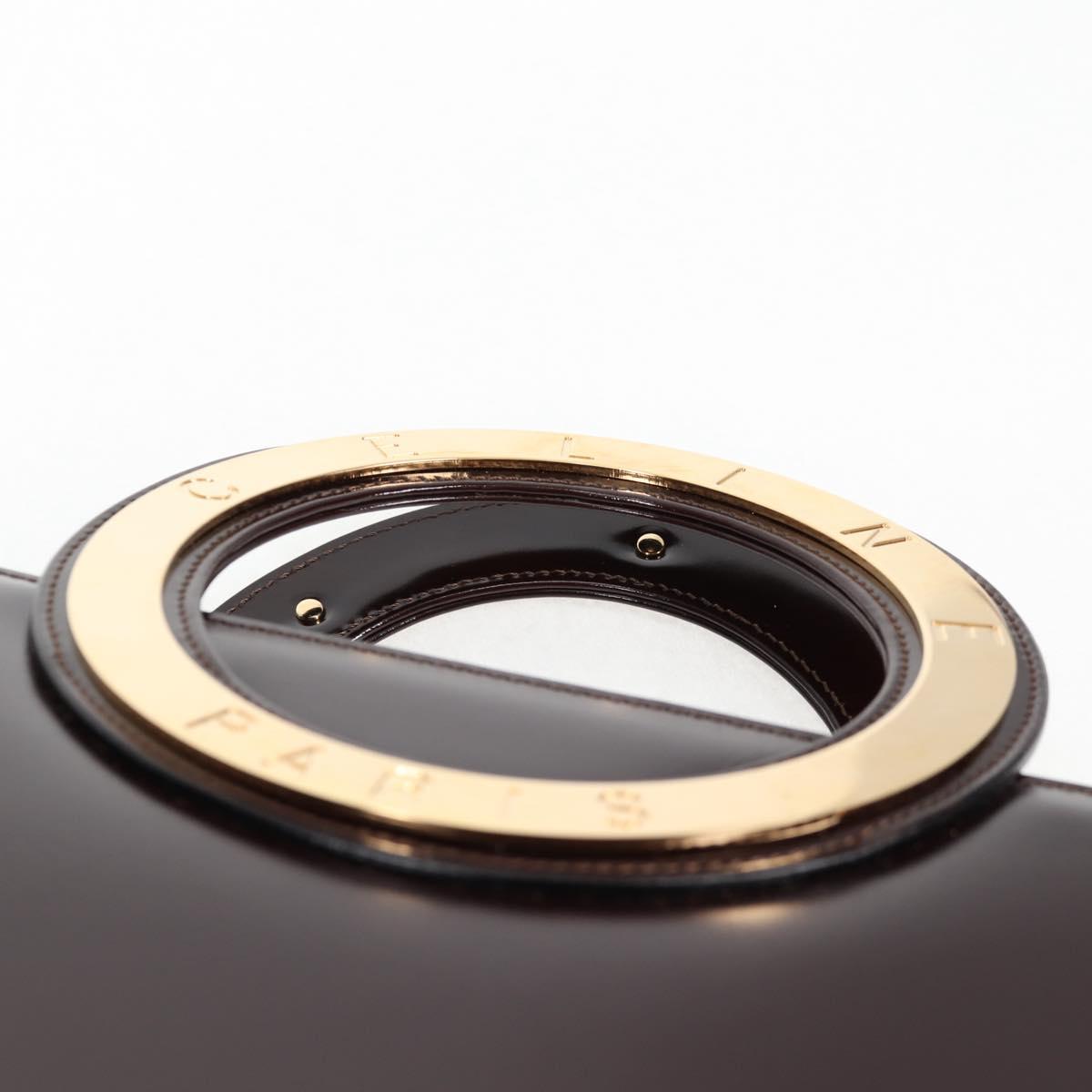 Céline Logo du cercle, Brown, Leather, handbag