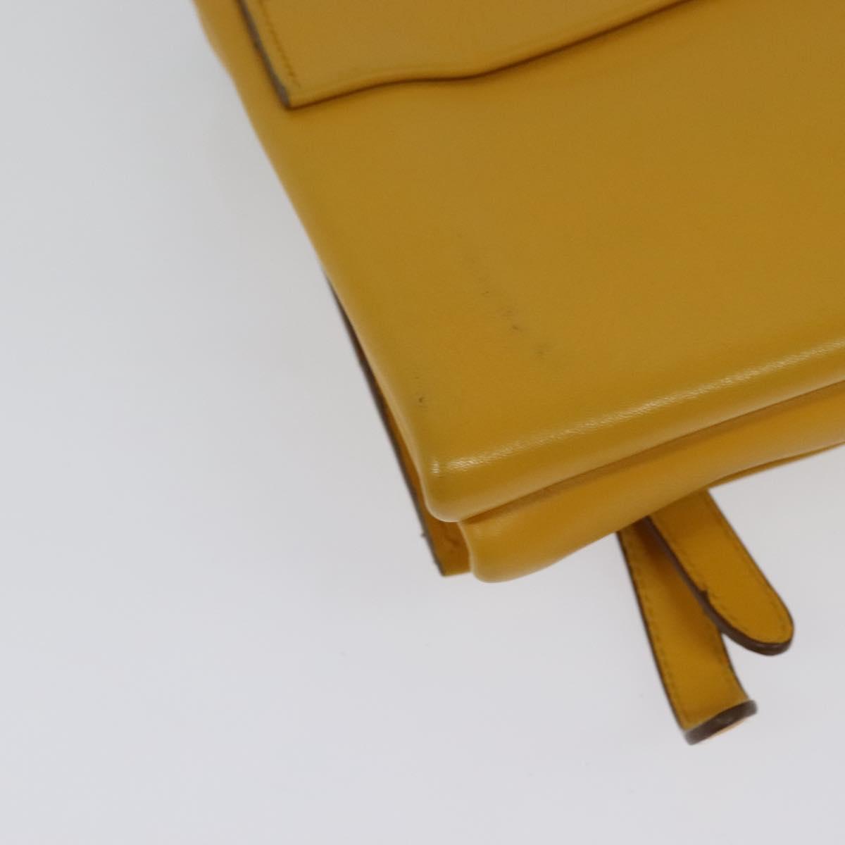 Prada, Yellow, Leather, shoulder