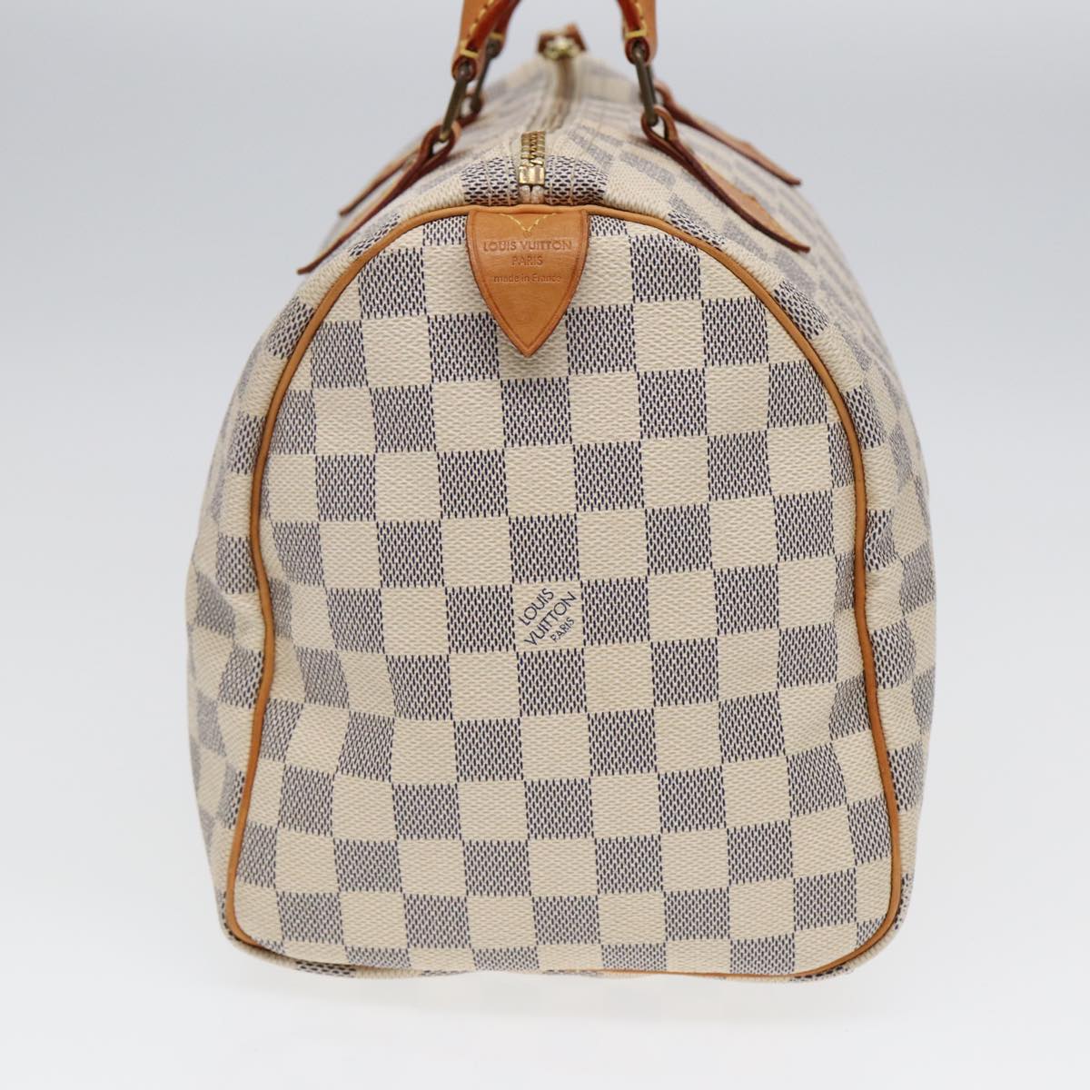 Louis Vuitton Speedy 30, White, Canvas, handbag