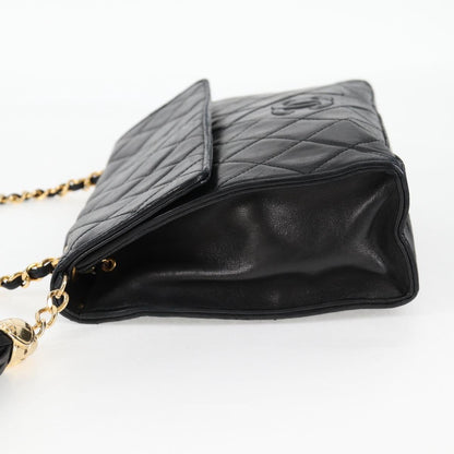 Chanel Coco Mark, Black, Leather, shoulder