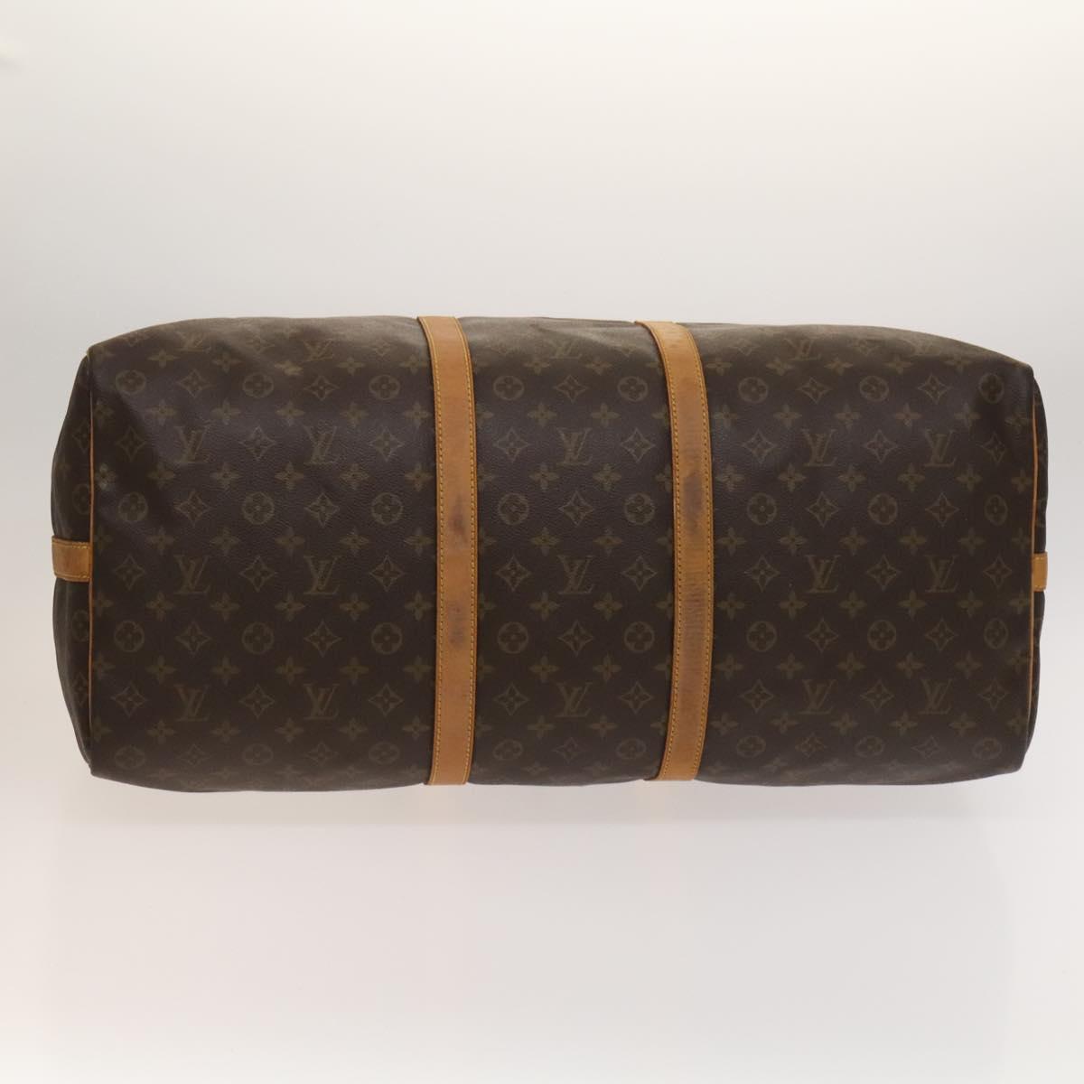Louis Vuitton Keepall 60, Brown, Canvas, travel