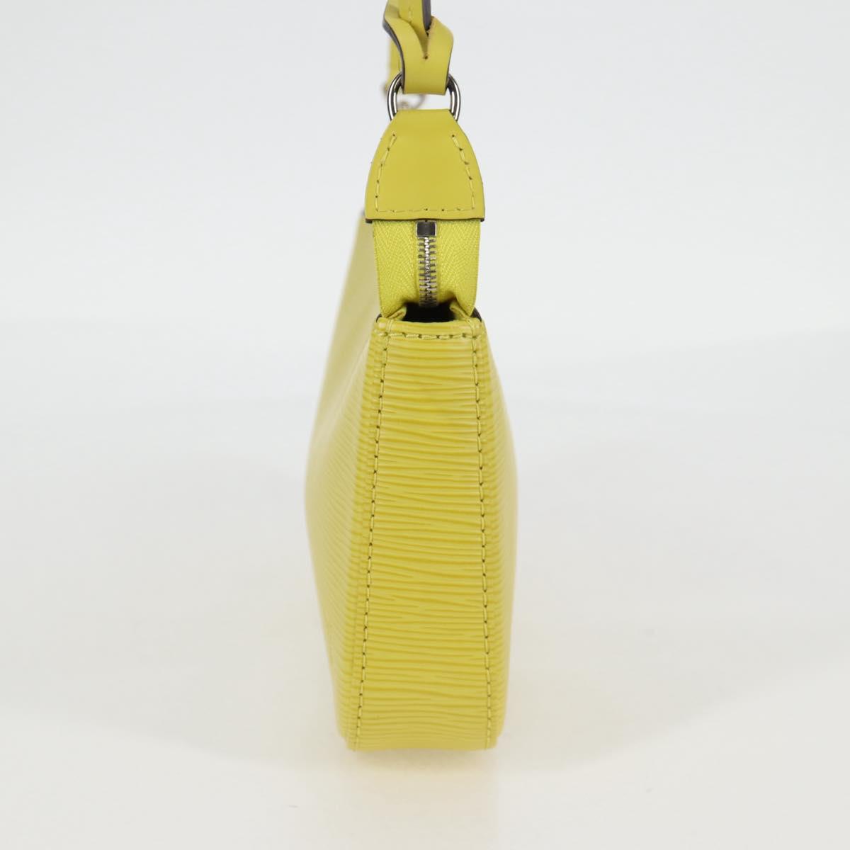 Louis Vuitton Pochette Accessoire, Yellow, Leather, clutch