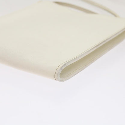 Hermès, White, Leather, shoulder