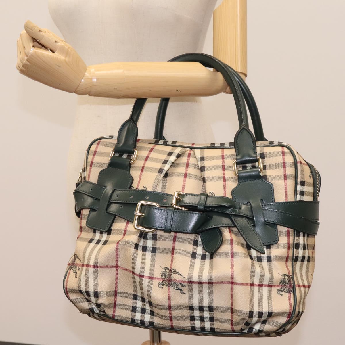 Burberry Nova Check, Beige, Canvas, handbag