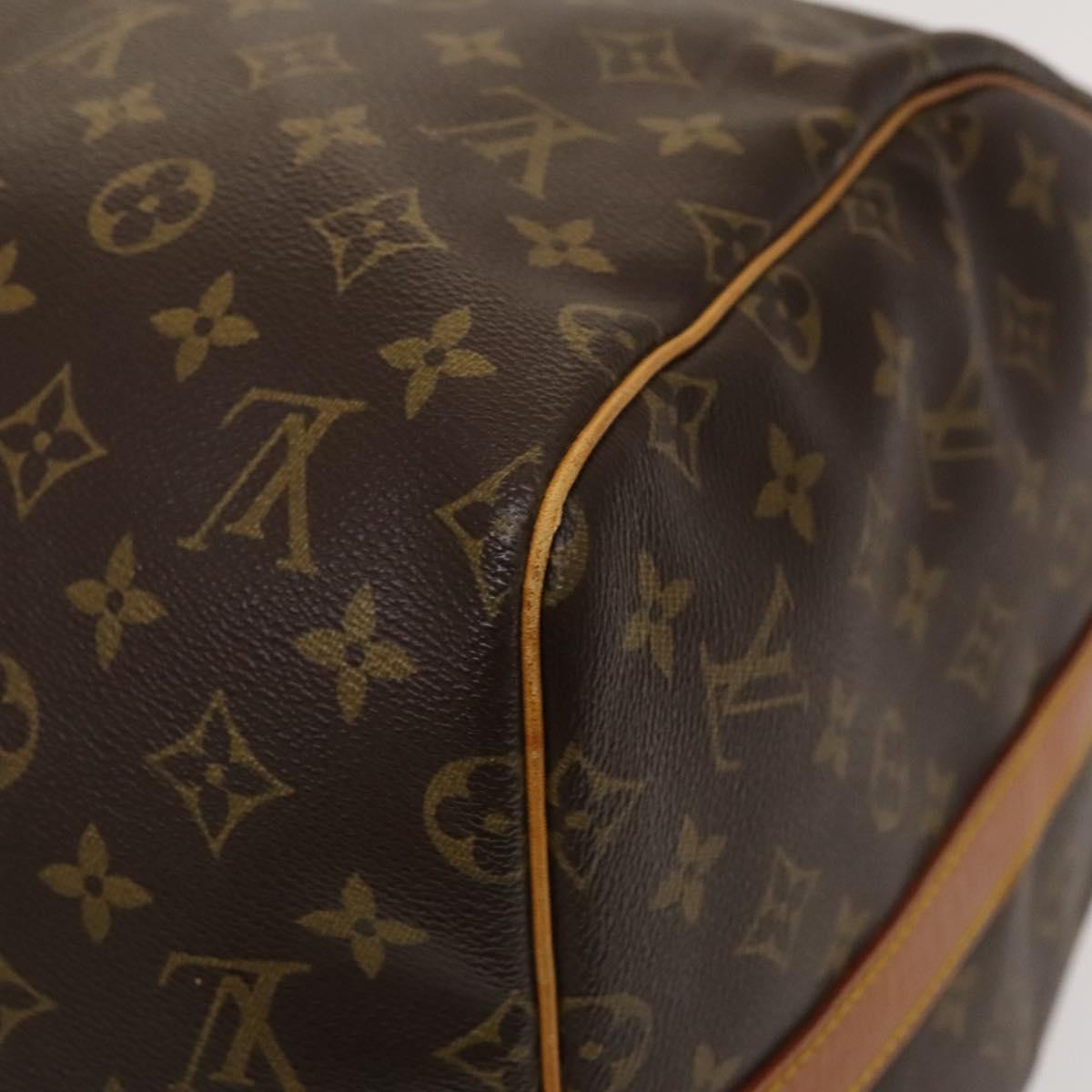 Louis Vuitton Keepall Bandouliere 55, Brown, Canvas, travel