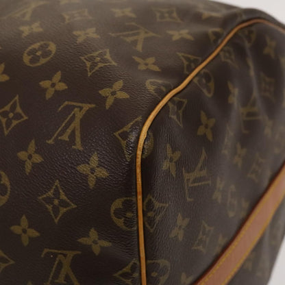 Louis Vuitton Keepall Bandouliere 55, Brown, Canvas, travel