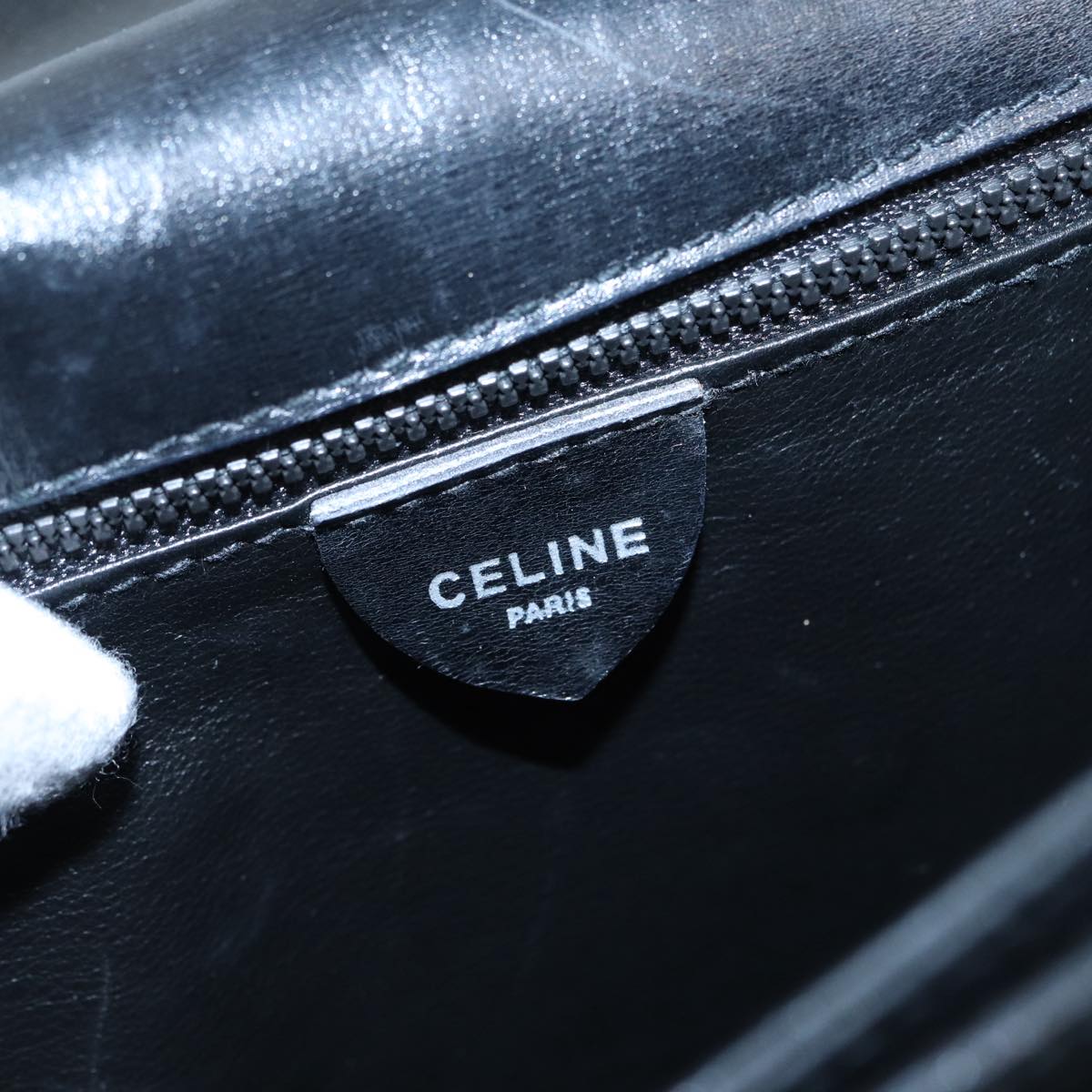 Céline Gancini, Black, Leather, shoulder