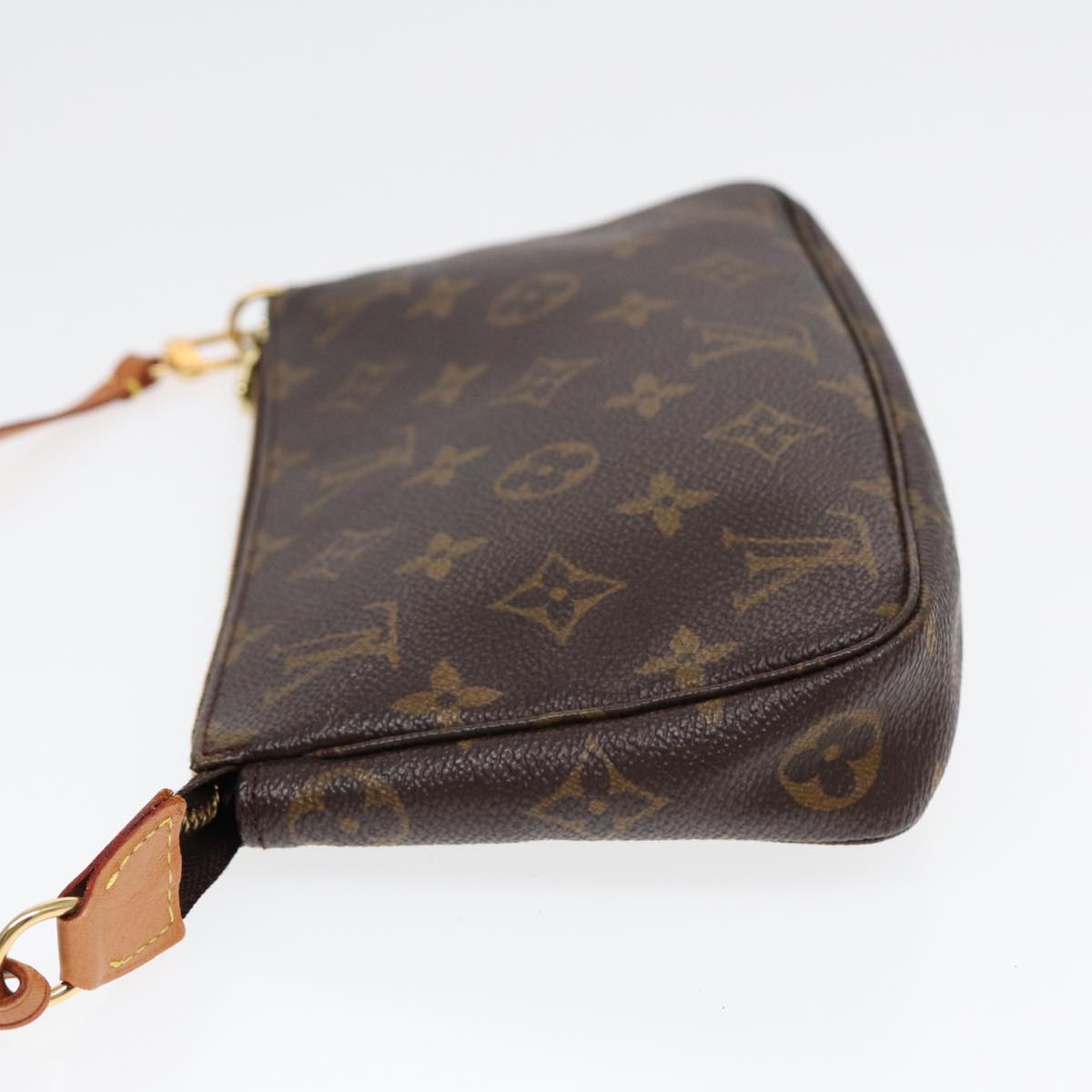 Louis Vuitton Pochette Accessoire, Brown, Canvas, clutch