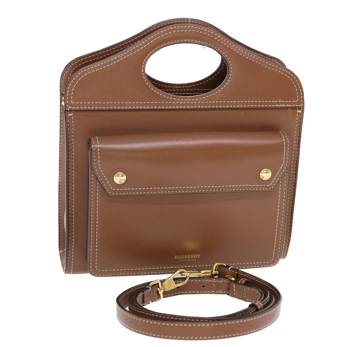 Burberry, Brown, Leather, handbag