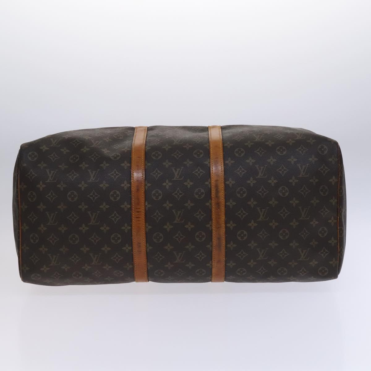 Louis Vuitton Keepall 60, Brown, Canvas, travel