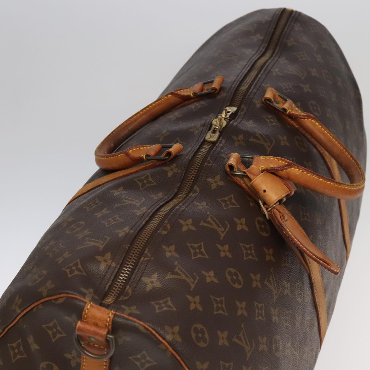 Louis Vuitton Keepall Bandoulière 60, Brown, Canvas, travel
