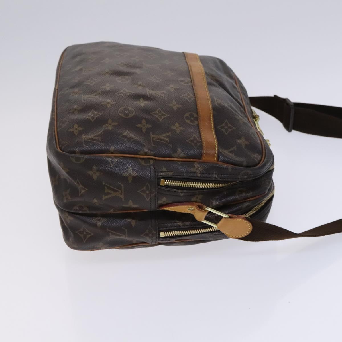 Louis Vuitton Reporter, Brown, Canvas, shoulder