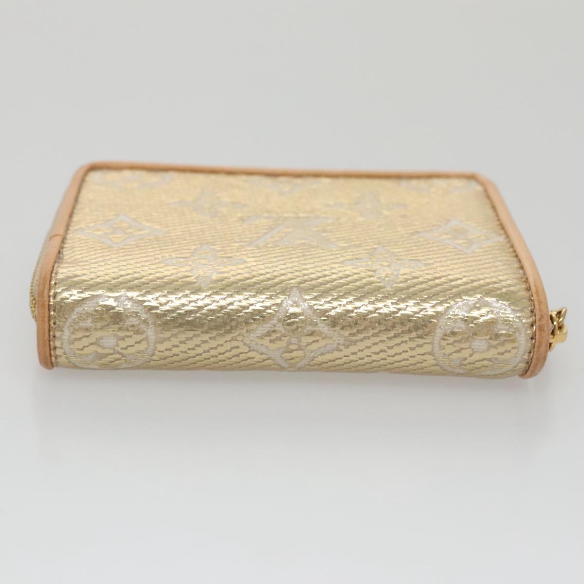 Louis Vuitton Zippy coin purse, Gold, Canvas, wallet