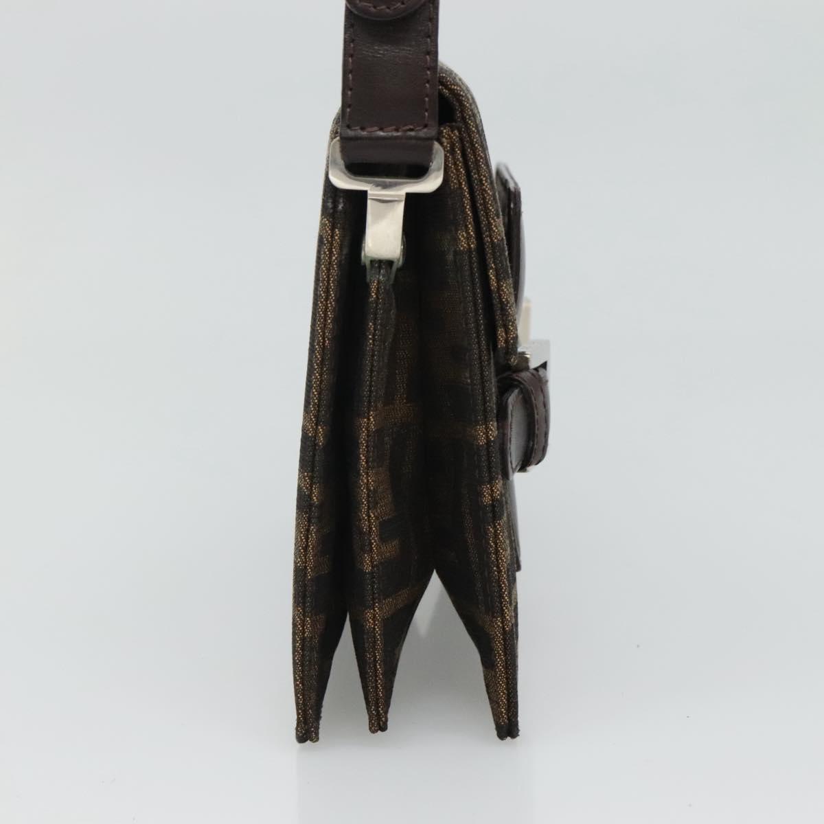 Fendi, Brown, Canvas, shoulder