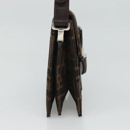 Fendi, Brown, Canvas, shoulder