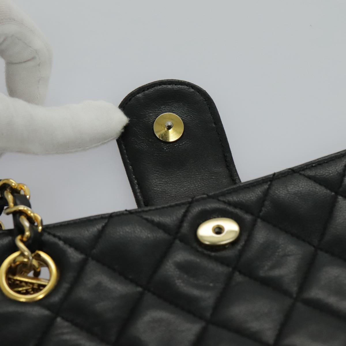 Chanel Cc, Black, Calfskin, shoulder