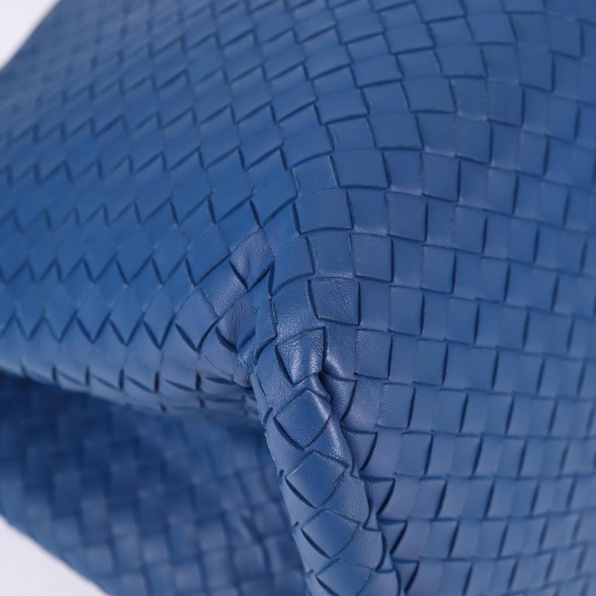 Bottega Veneta Intrecciato, Blue, Leather, handbag