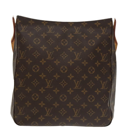 Louis Vuitton Looping GM, Brown, Canvas, handbag