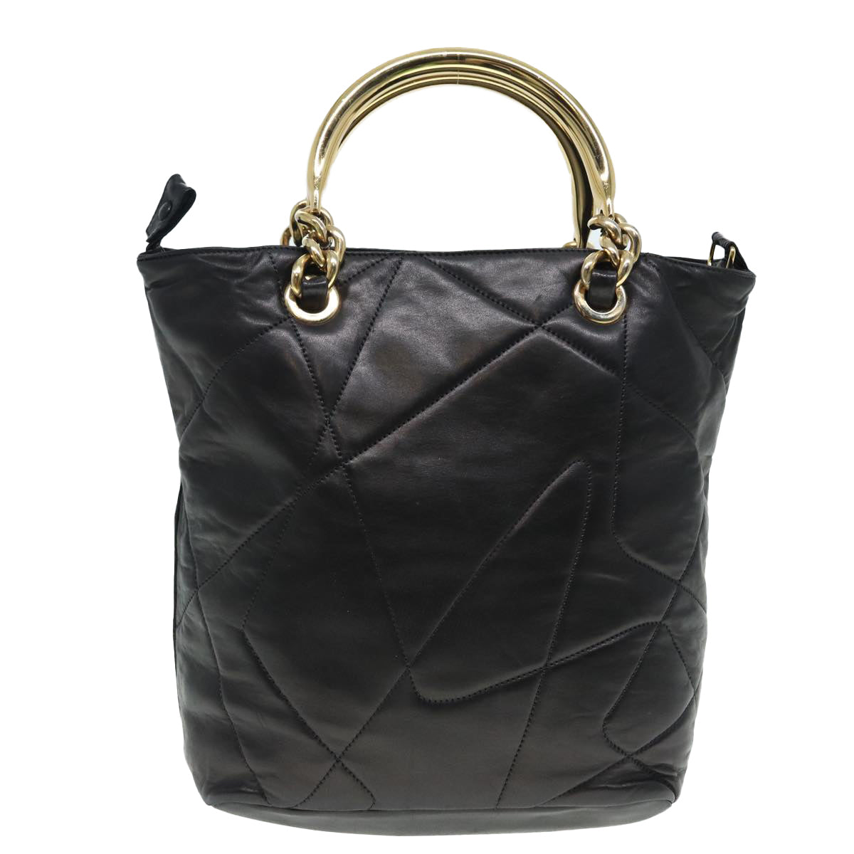 Prada, Black, Leather, handbag