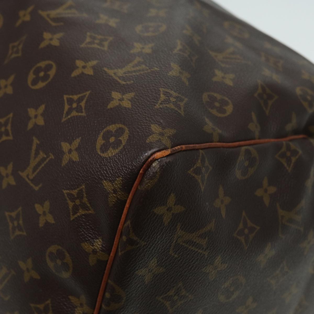 Louis Vuitton Keepall 60, Brown, Canvas, travel