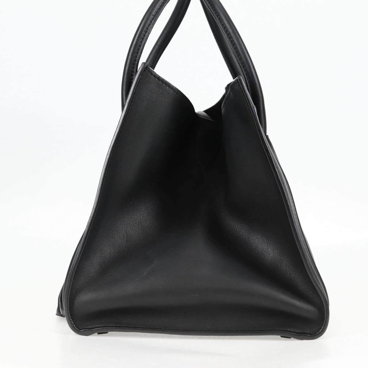 Céline Luggage Phantom, Black, Leather, tote