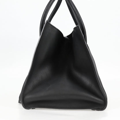 Céline Luggage Phantom, Black, Leather, tote