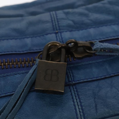 Balenciaga, Blue, Leather, handbag