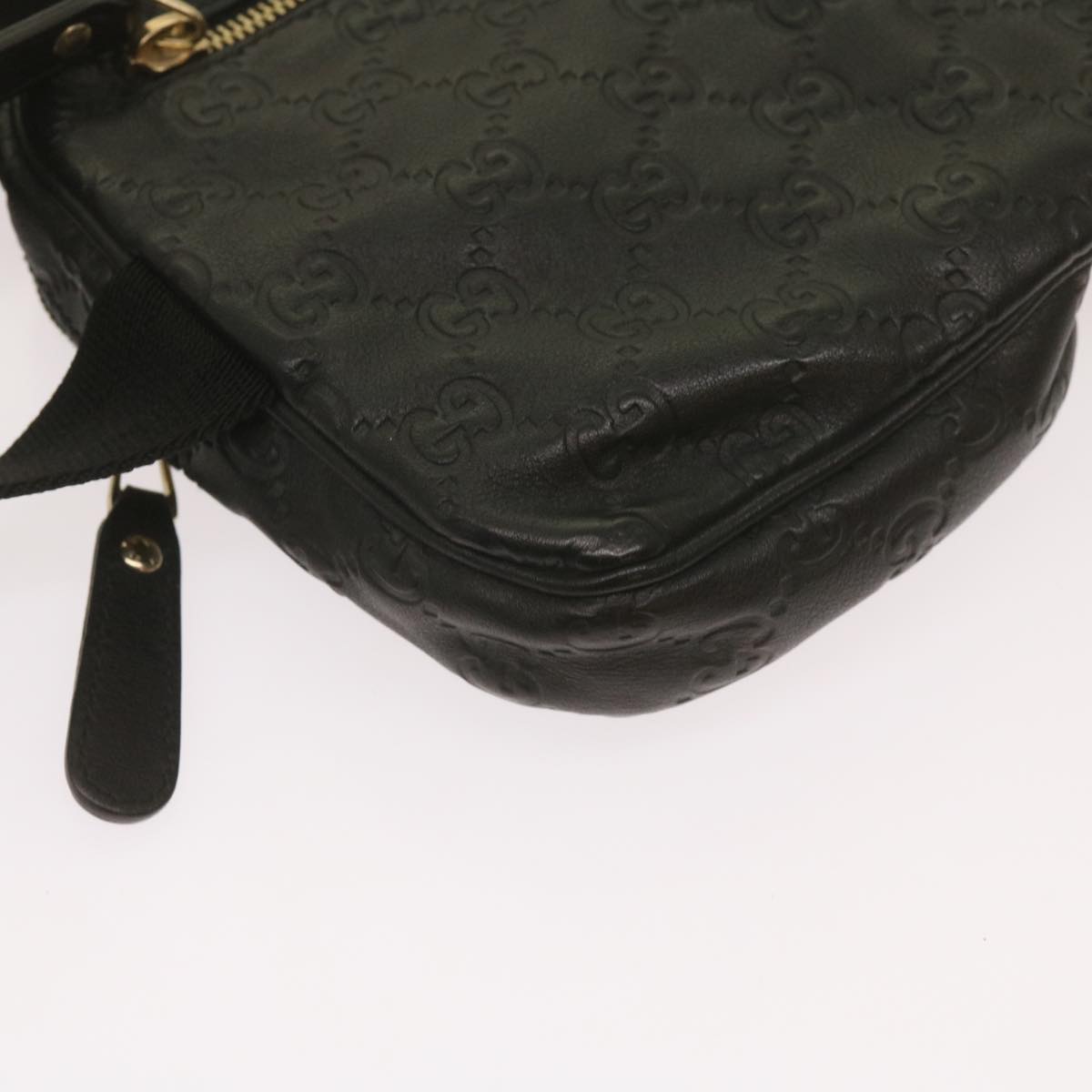 Gucci GG Signature, Black, Leather, shoulder