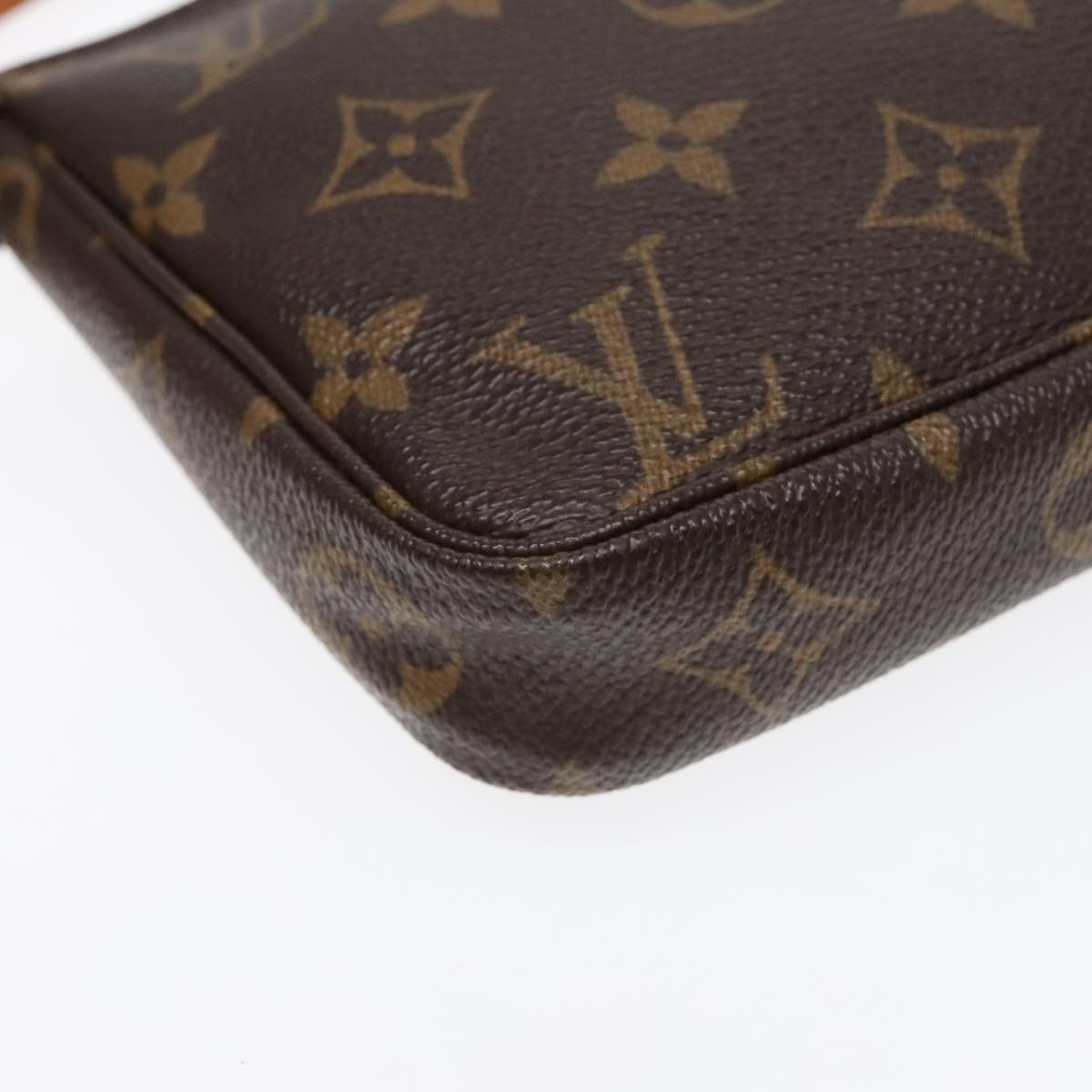 Louis Vuitton Pochette Accessoire, Brown, Canvas, clutch