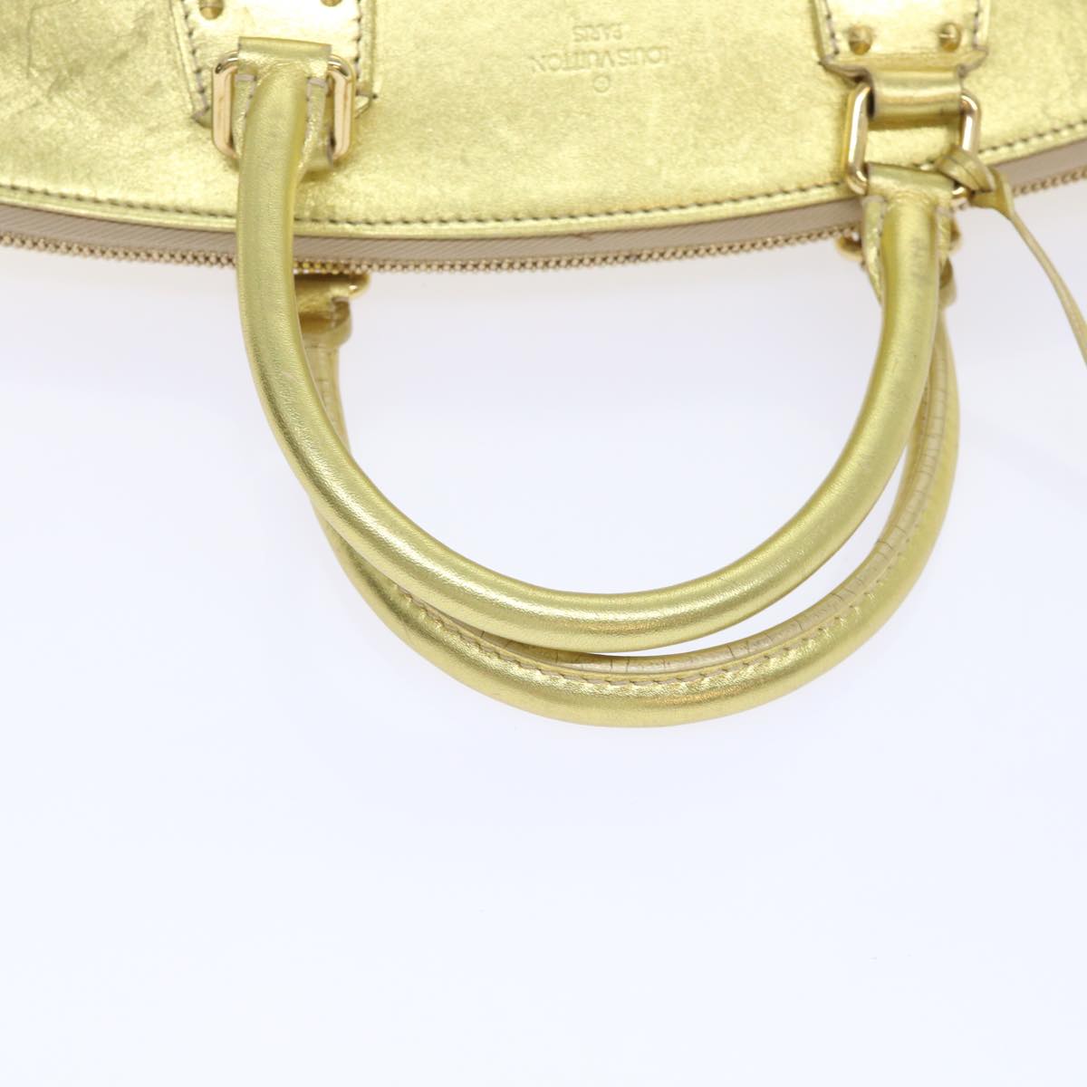 Louis Vuitton Lockit, Gold, Leather, handbag