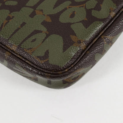 Louis Vuitton Pochette Accessoire, Brown, Canvas, clutch