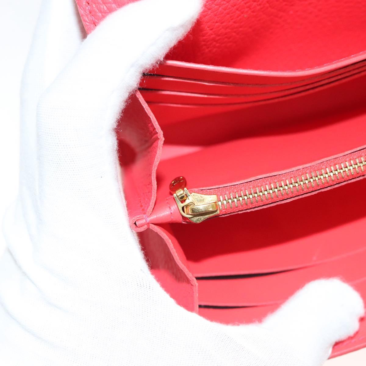 Louis Vuitton Capucines, Red, Leather, wallet