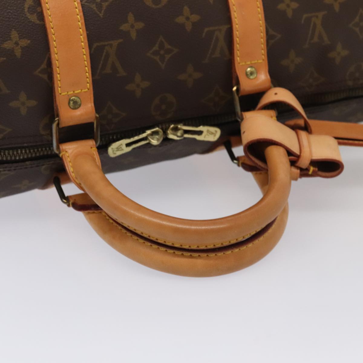 Louis Vuitton Keepall 50, Brown, Canvas, travel