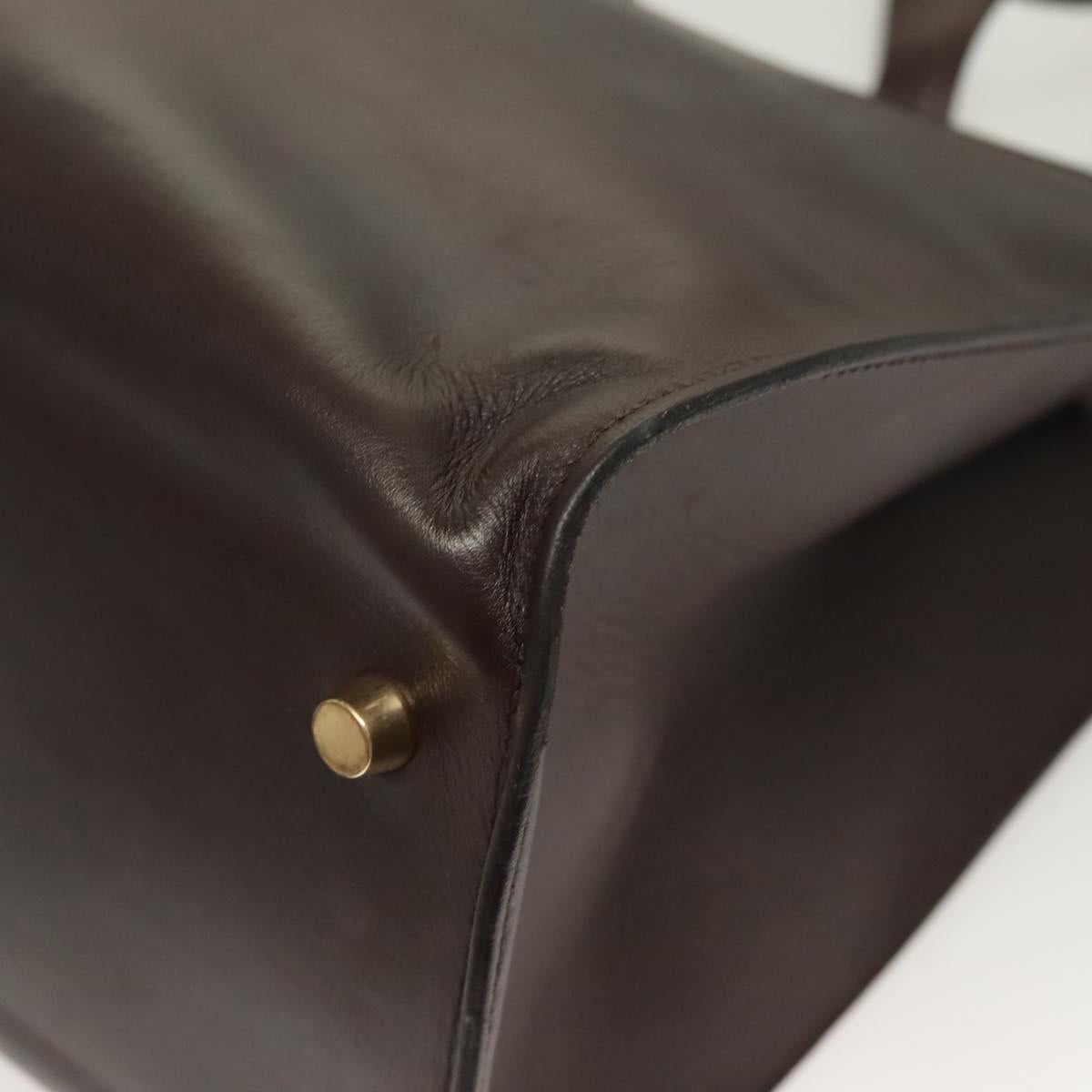 Hermès, Brown, Leather, shoulder