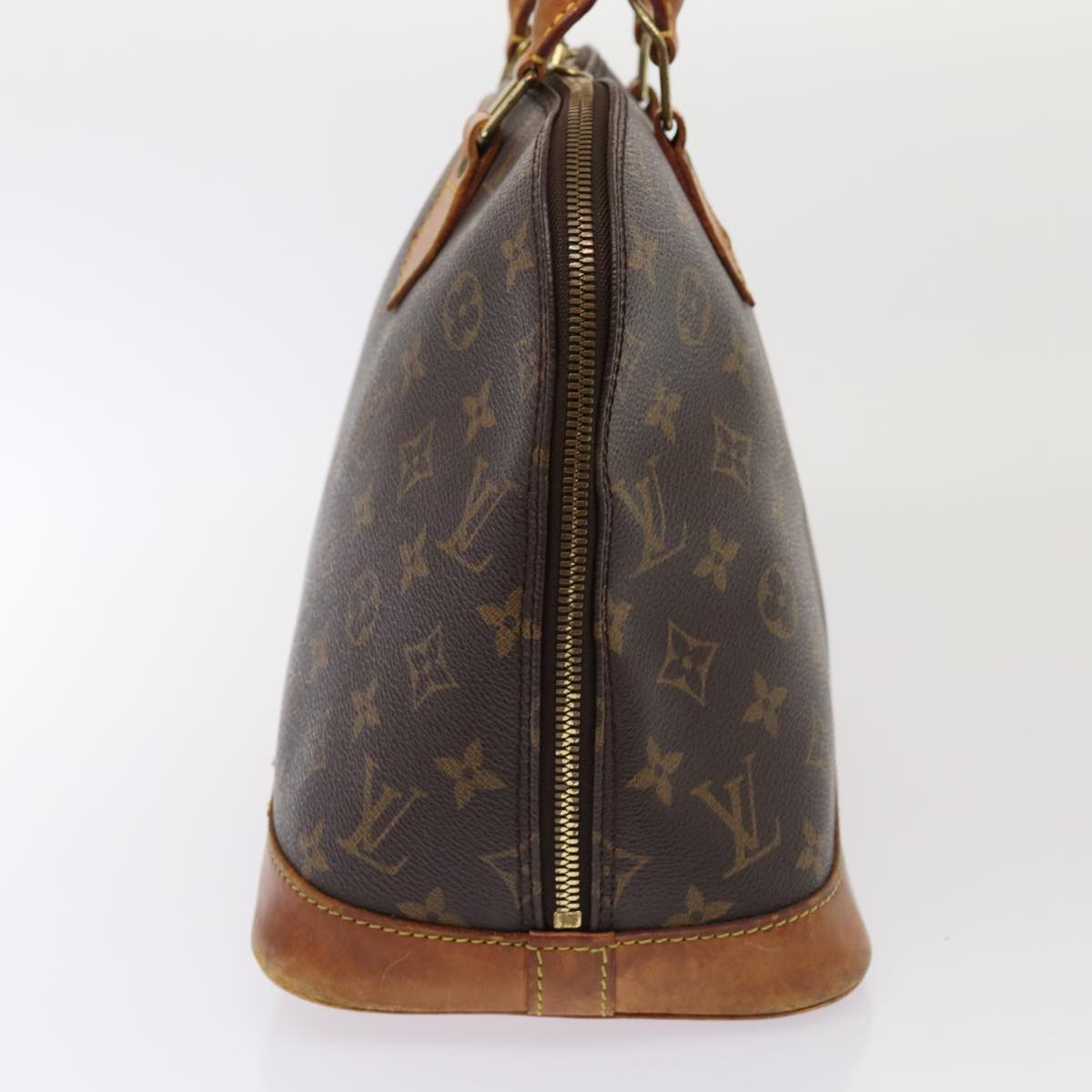 Louis Vuitton Alma, Brown, Canvas, handbag