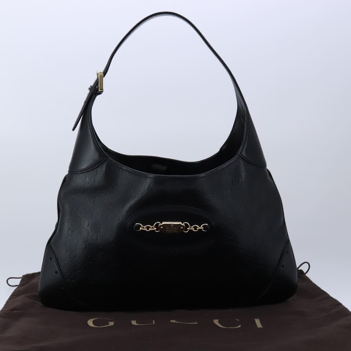 Gucci Jackie, Black, Leather, shoulder