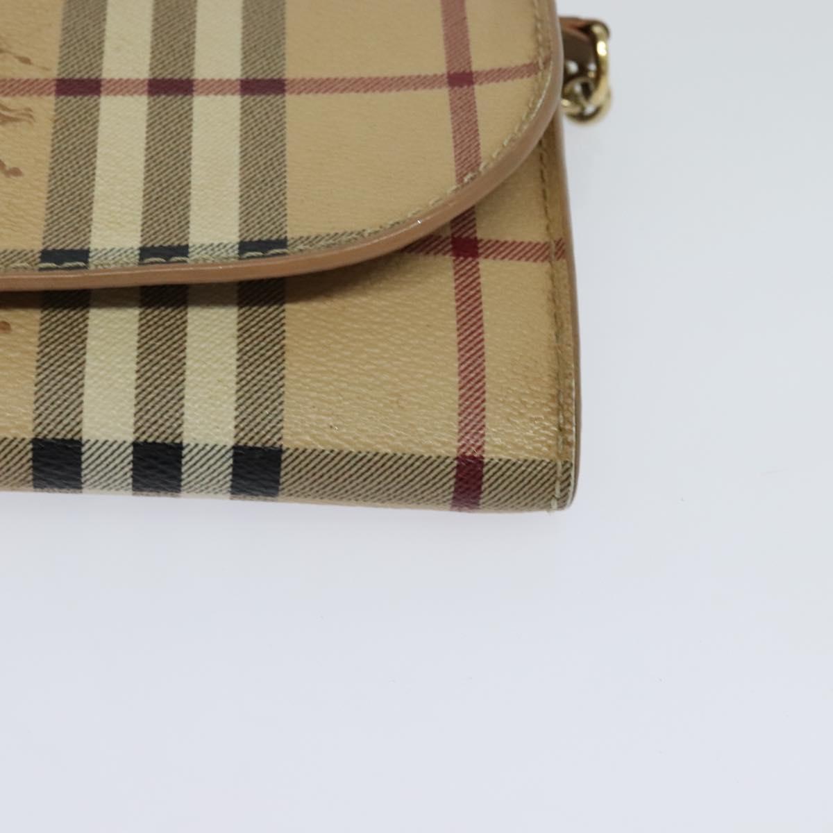 Burberry Haymarket, Beige, Canvas, wallet