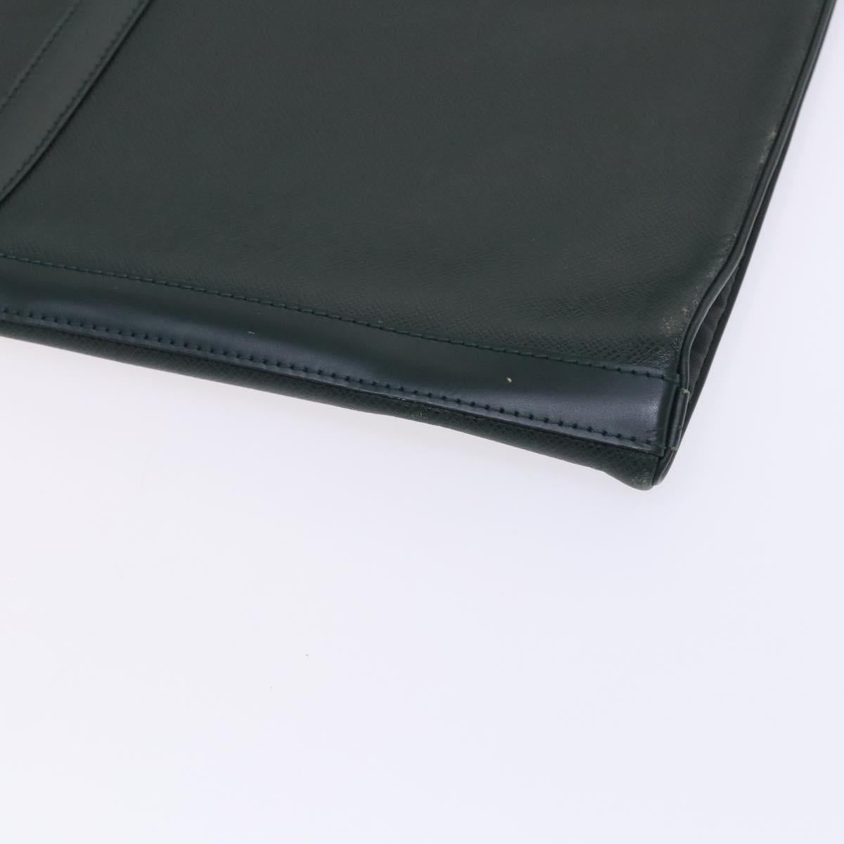 Louis Vuitton Garment case, Green, Leather, travel