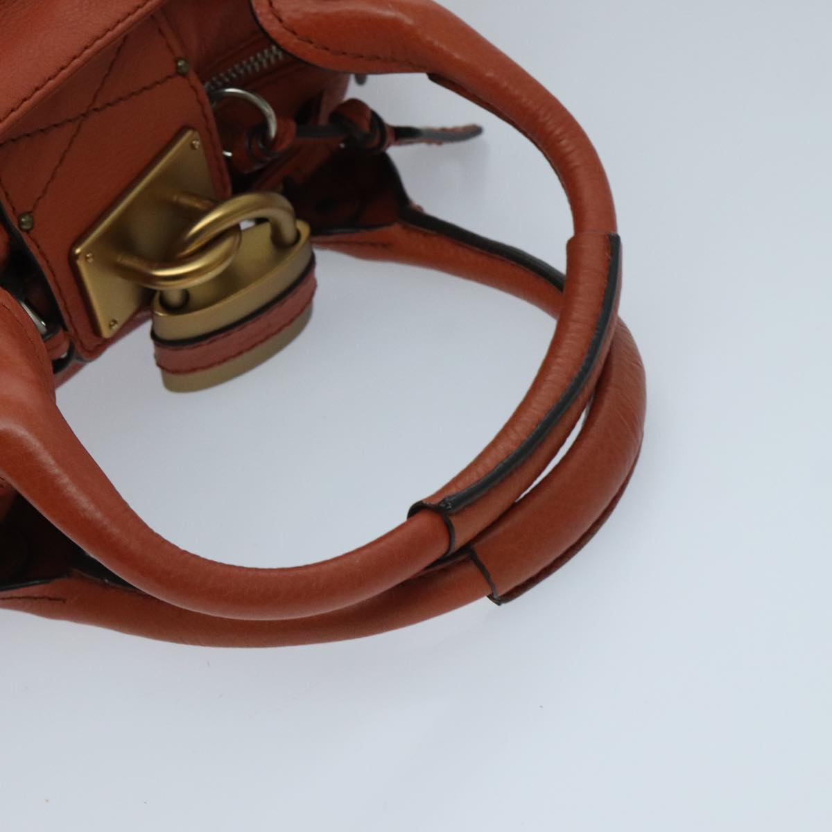 Chloé Paddington, Orange, Leather, handbag