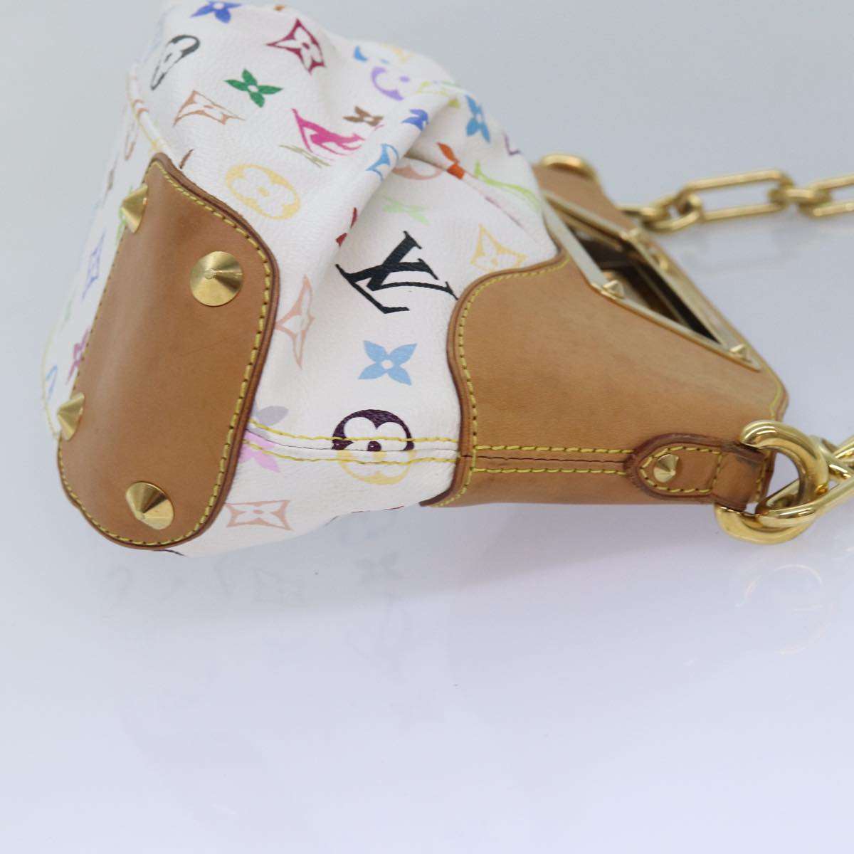 Louis Vuitton Judy, White, Canvas, handbag