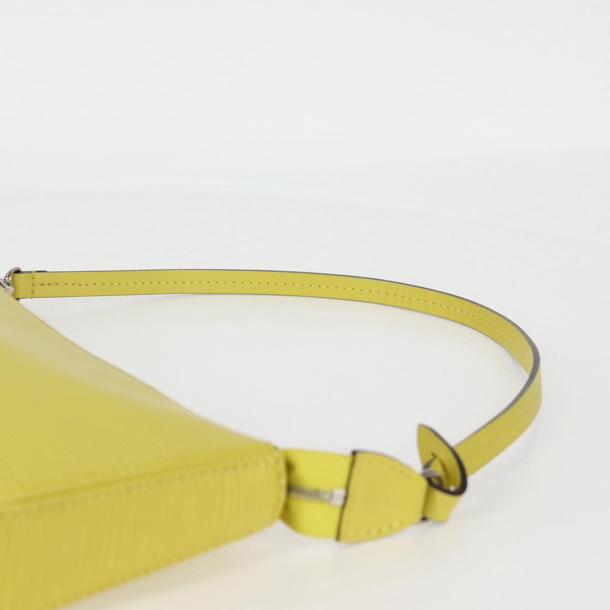 Louis Vuitton Pochette Accessoire, Yellow, Leather, clutch