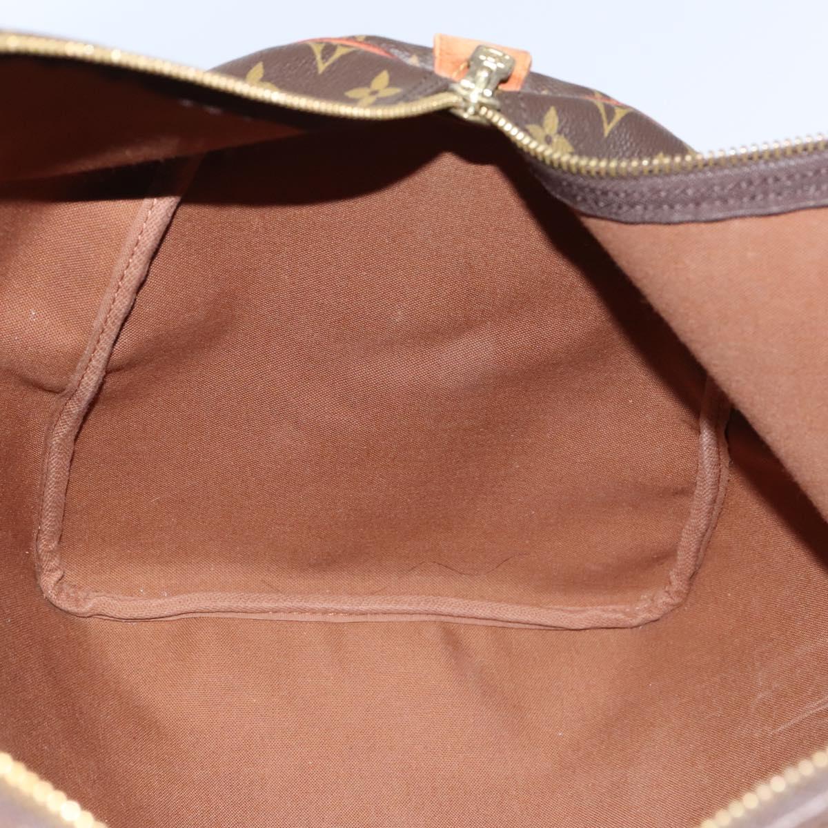 Louis Vuitton Keepall 55, Brown, Canvas, travel