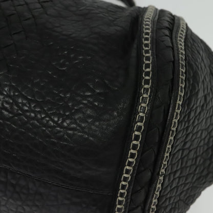 Bottega Veneta, Black, Leather, tote