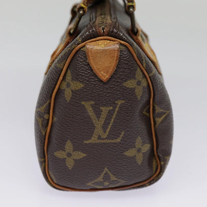 Louis Vuitton Mini speedy, Blue, Canvas, handbag