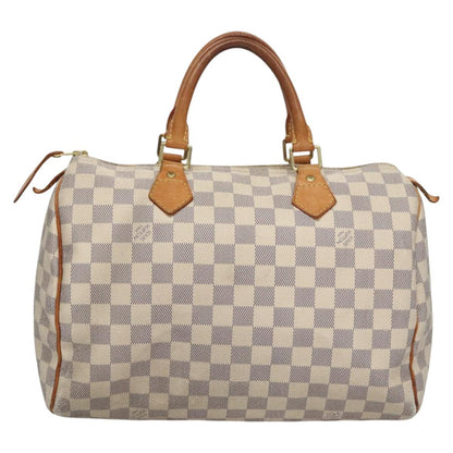 Louis Vuitton Speedy 30, White, Canvas, handbag