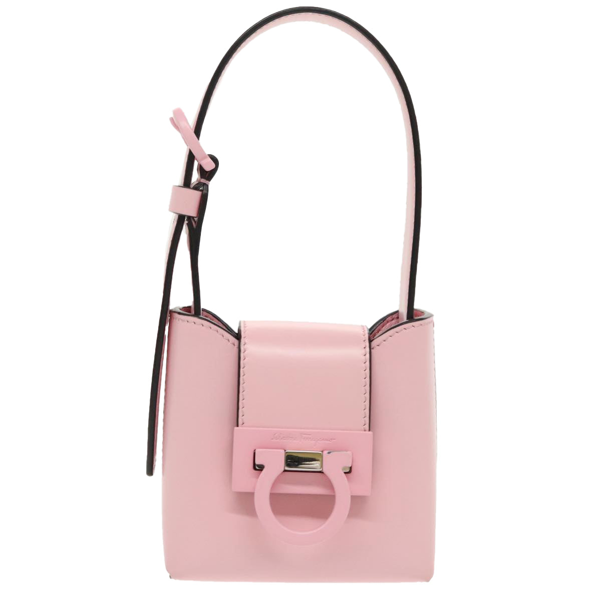 Salvatore Ferragamo Gancini, Pink, Leather, handbag