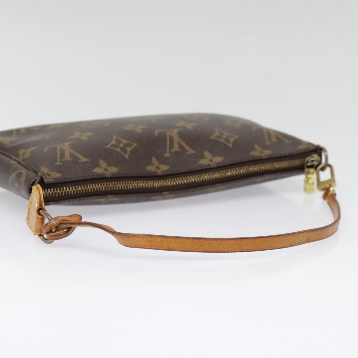 Louis Vuitton Pochette Accessoire, Brown, Canvas, clutch