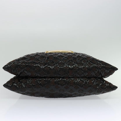Louis Vuitton Squishy, Black, Canvas, shoulder