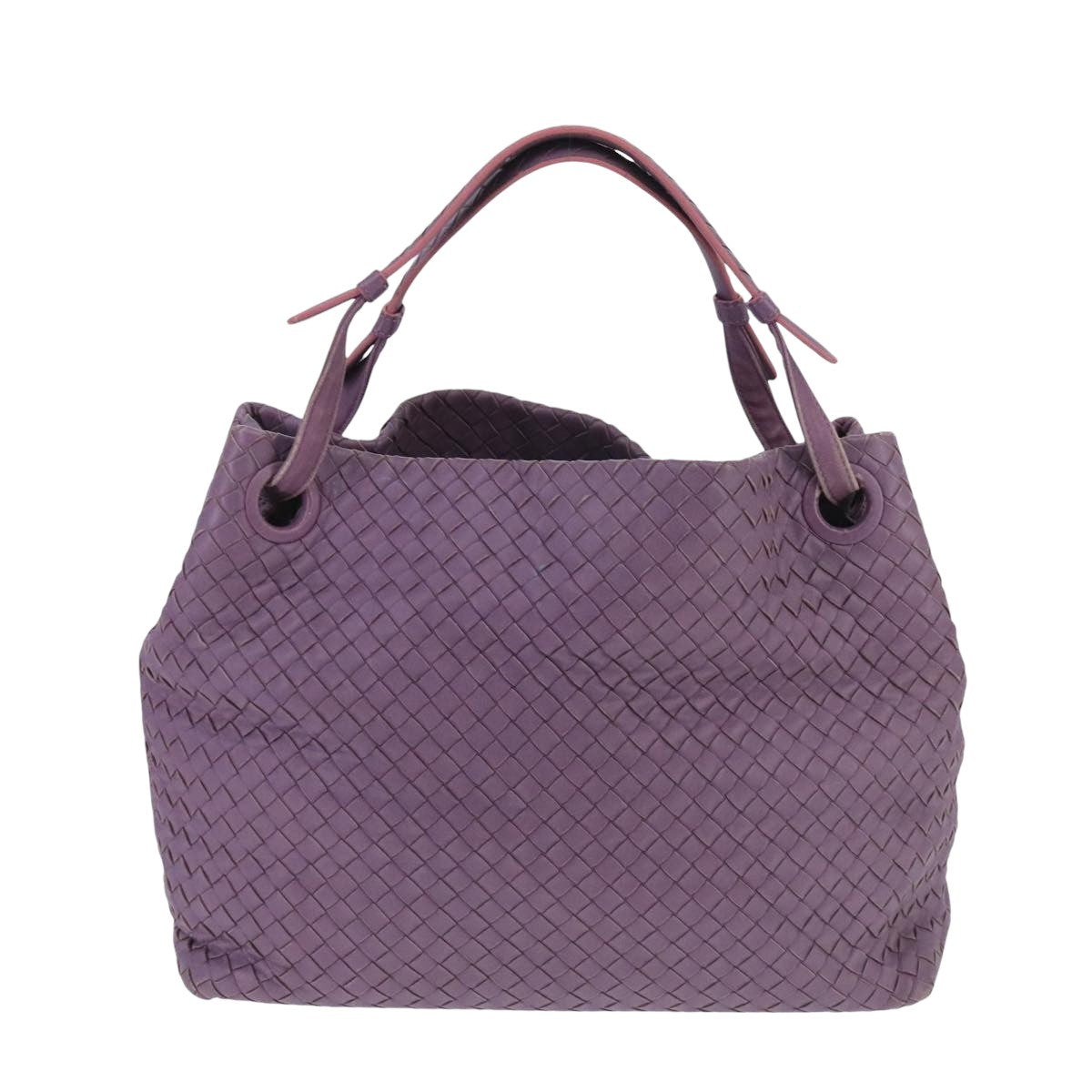 Bottega Veneta Garda, Purple, Leather, handbag