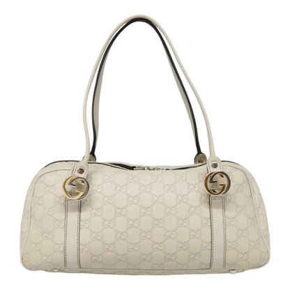 Gucci Vintage, White, Leather, handbag